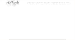 Desktop Screenshot of miracleproductscanada.com