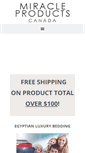 Mobile Screenshot of miracleproductscanada.com