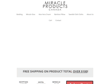 Tablet Screenshot of miracleproductscanada.com